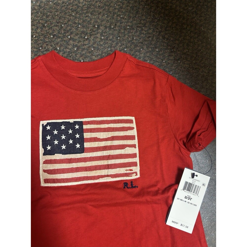 Polo raplh lauren  Boys Flag Shirt size 3T